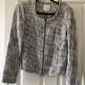 Joie Collis Two-Tone Tweed Blounce Jacket M